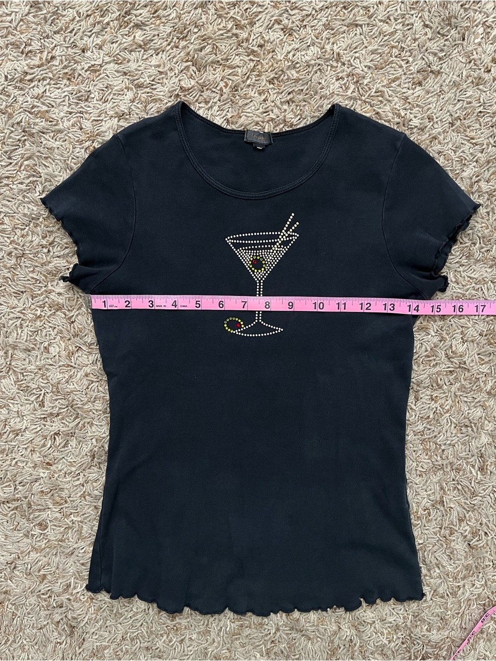 Vintage Y2K/90s Bedazzled Top - Picture 7 of 7